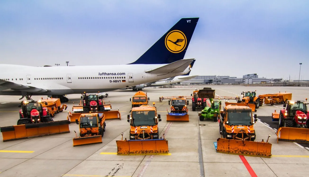 Winterdiensttechnik im Flughafenumfeld